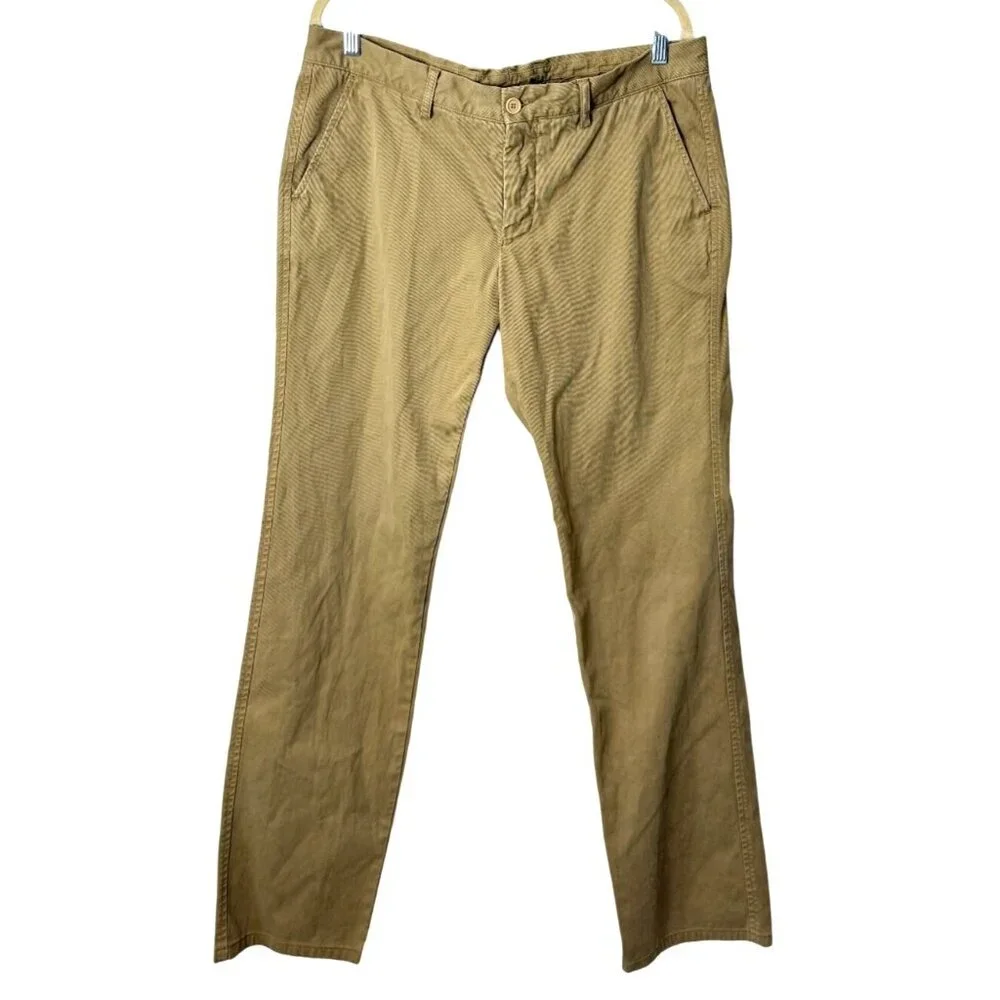 Aspesi ATA Italian 54 / US 36x34 Khaki Chino Pants Mens Trousers - Picture 1 of 8